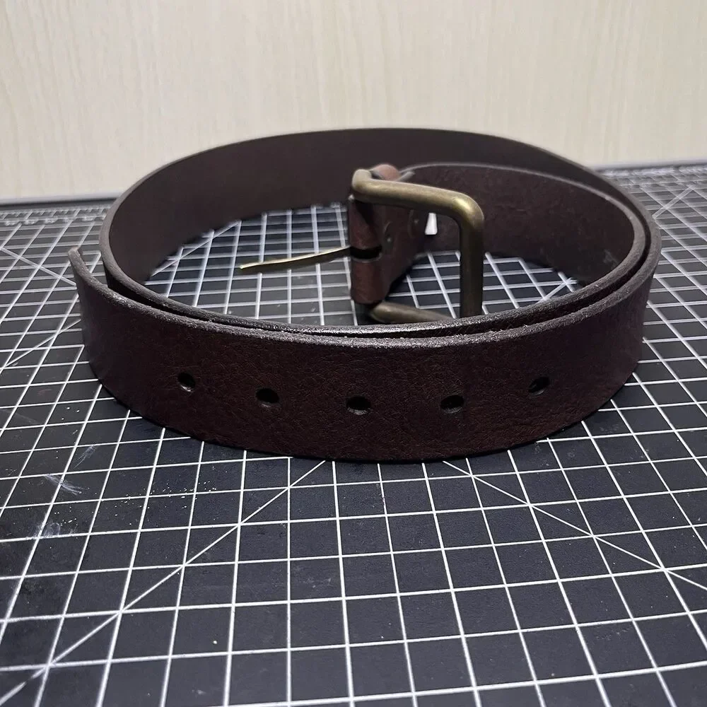 Pelham Belt Mens 38 Brown Genuine Leather Top Grain Cowhide Made In USA